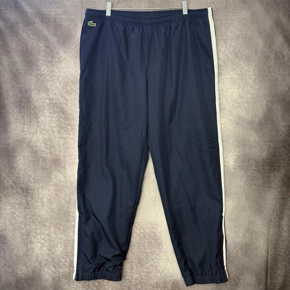 Lacoste Sport Men's Blue Tennis Fleece Lined Track Pants Size 8 3XL‎